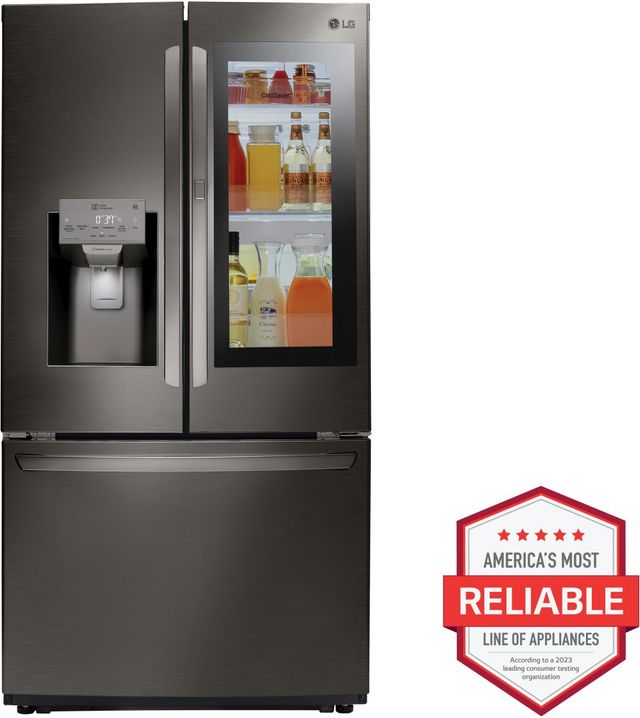LG 26.0 Cu. Ft. Black Stainless Steel French Door Refrigerator-1