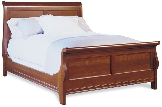 Durham Furniture Chateau Fontaine Candlelight Cherry Queen Sleigh Bed With Low Footboard 0