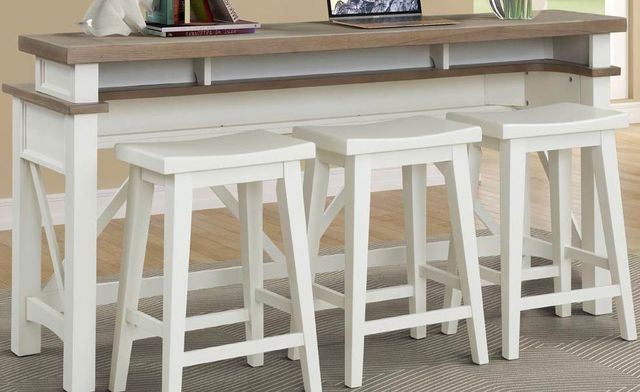 Parker House® Americana Modern Cotton Console Table with 3 Stools Set