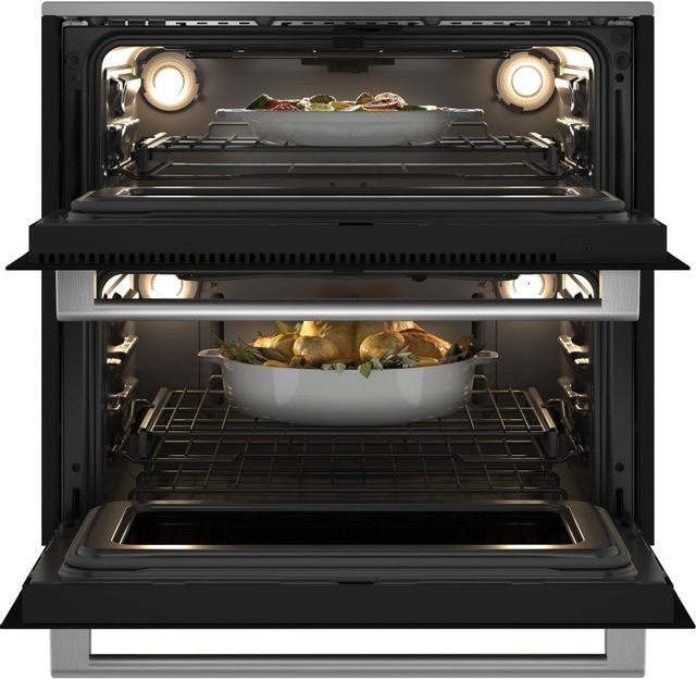 Café™ Minimal Series 30" Platinum Glass Double Electric Wall Oven-2