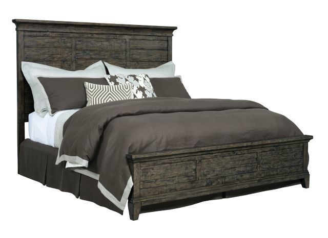 Kincaid® Plank Road Charcoal Queen Panel Bed-0