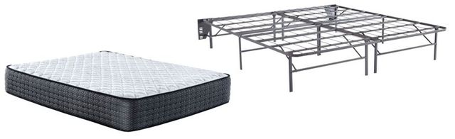 Sierra Sleep® by Ashley® Limited Edition 2-Piece Hybrid Firm and Better than a Boxspring Foundation Queen Mattress Set