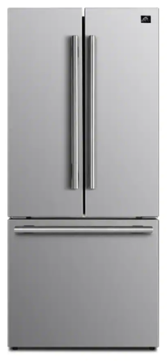 FORNO® 31 in. 17.5 Cu. Ft. Stainless Steel French Door Refrigerator