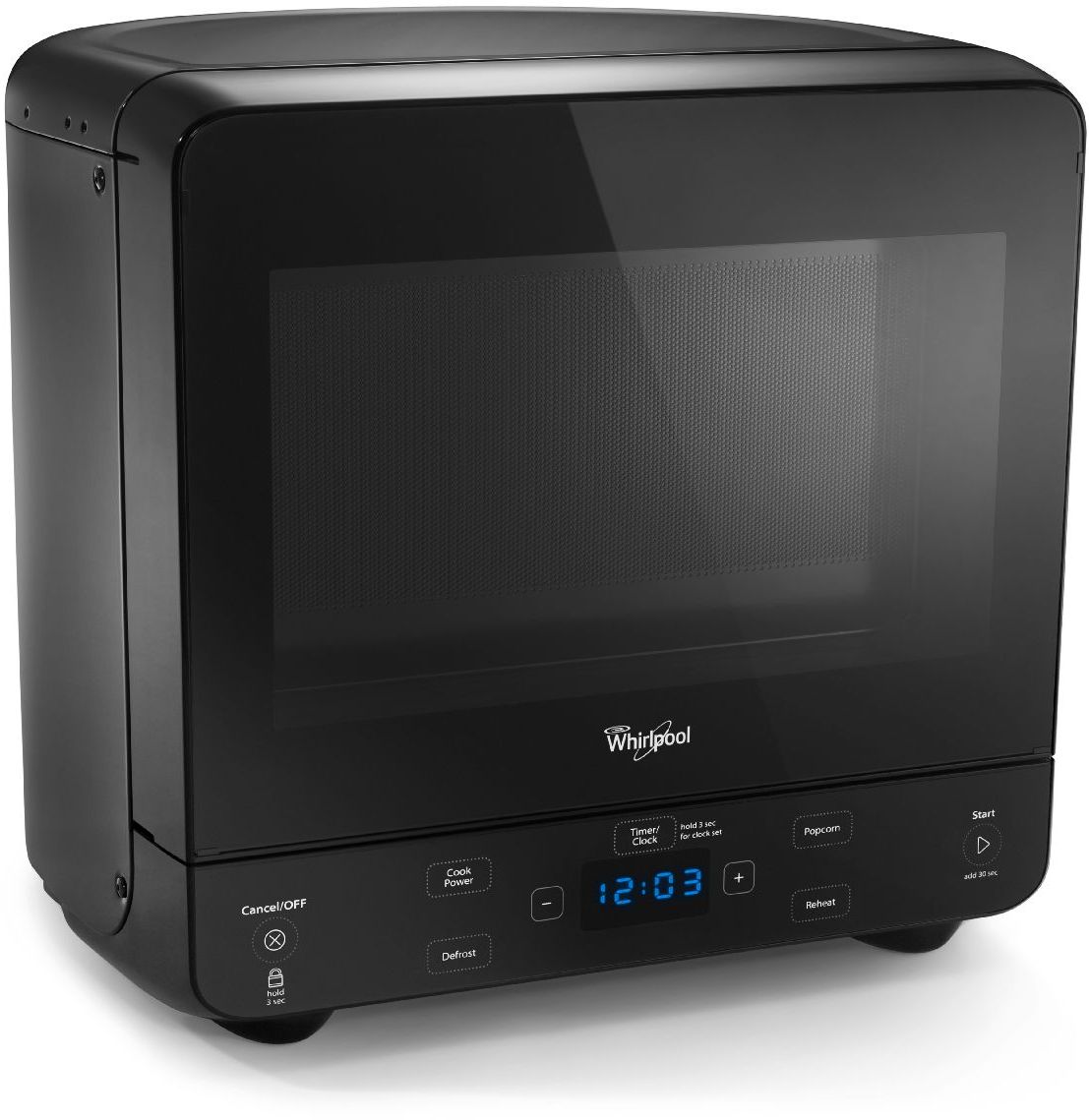 Whirlpool® 0.5 Cu. Ft. Black Countertop Microwave