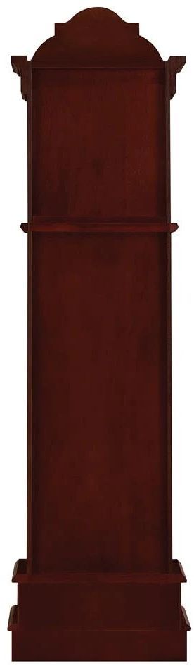 Coaster® Diggory Brown Red/Clear Grandfather Clock-3
