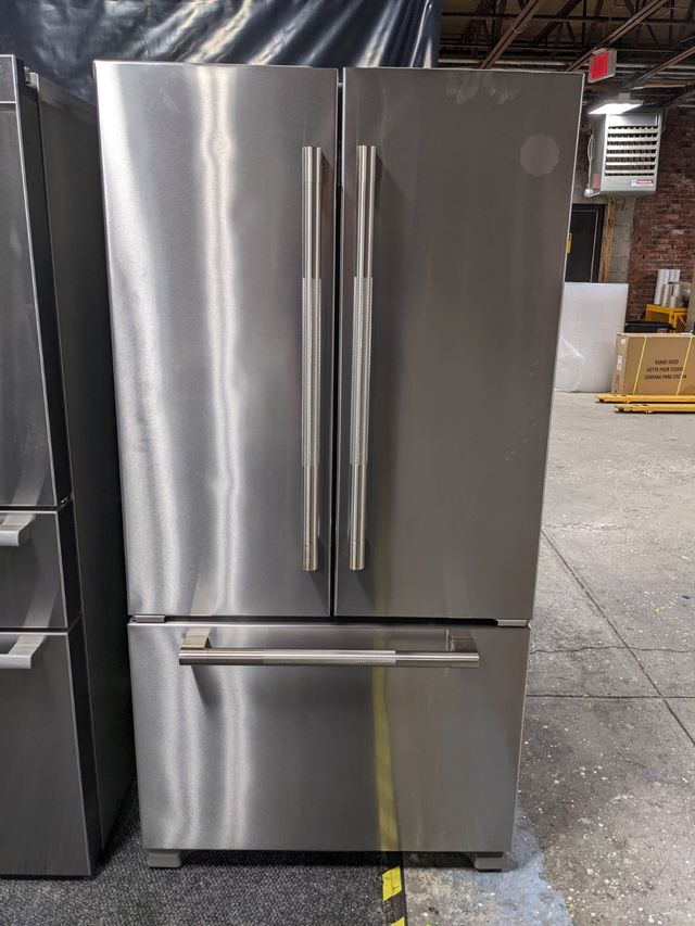 Jenn-Air® RISE™ 21.9 Cu. Ft. Stainless Steel Freestanding French Door Refrigerator-0