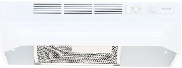 Broan® 41000 Series 24" White Ductless Under Cabinet Range Hood 1