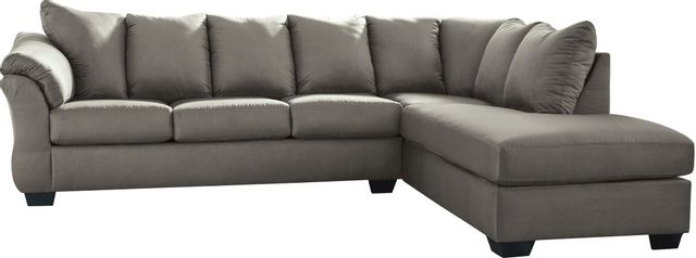 Signature Design by Ashley® Darcy Cobblestone 2-Piece Sectional with Chaise-0