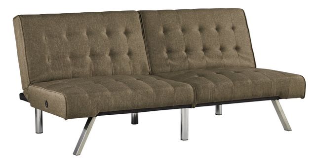 Signature Design by Ashley® Sivley Brown Flip Flop Armless Sofa-0