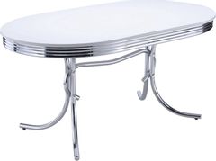 Coaster® Retro Chrome Plated Dining Table