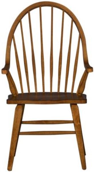 Liberty Furniture Hearthstone Rustic Oak Arm Chair - Set of 2-1