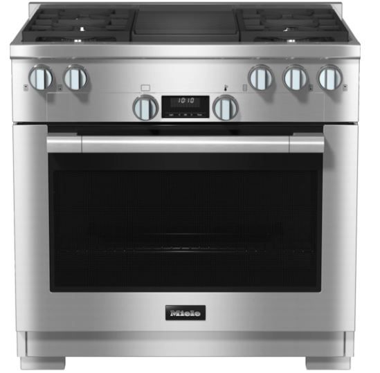 Miele 36" Clean Touch Steel Pro Style Natural Gas Range -0
