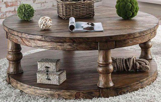 Furniture of America® Mika Antique Oak Coffee Table