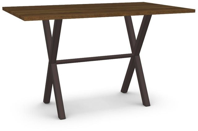 Table rectangulaire hauteur comptoir en merisier massif Alex Amisco® 0