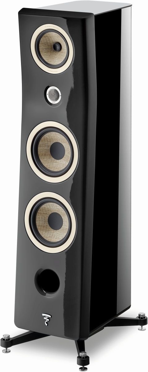 Focal® Kanta 8" Deep Black and Black High Gloss Floor Standing Speaker