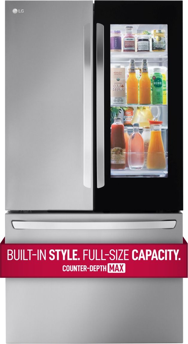 CLOSEOUT LG 27 Cu. Ft. PrintProof™ Stainless Steel Smart InstaView® Counter Depth French Door Refrigerator-2