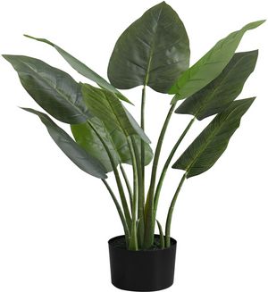 Monarch Specialties Inc. Green/Black 37" Artificial Potted Aureum Tree