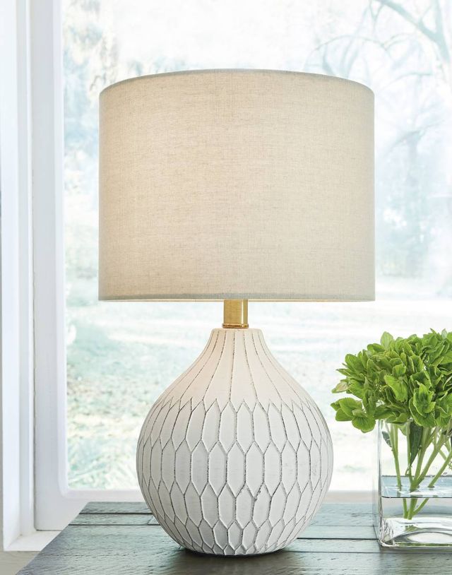 Signature Design by Ashley® Wardmont White Ceramic Table Lamp-2