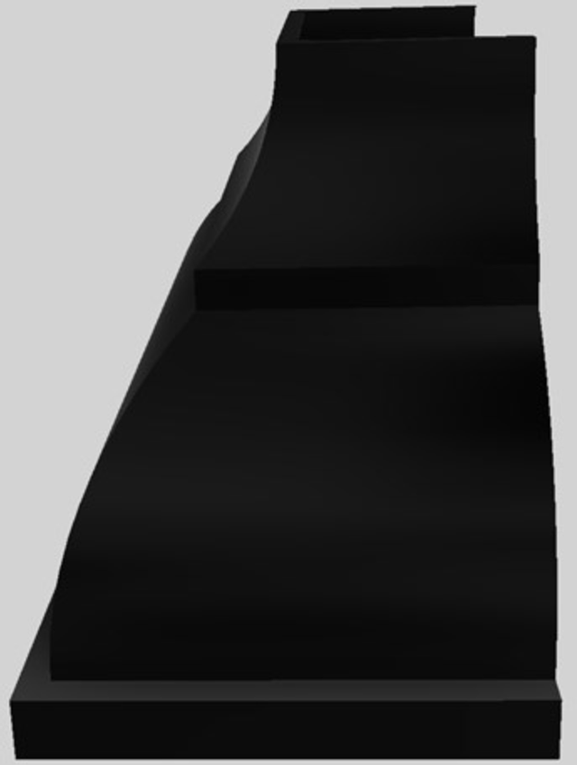 Vent-A-Hood® Designer Series 48" Black Wall Mounted Range Hood-1