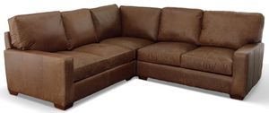 USA Premium Leather Furniture® 3-Piece Rambo Leather Sectional