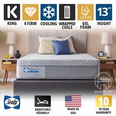 King Sealy Posturepedic Hybrid Lacey 13" Firm Mattress