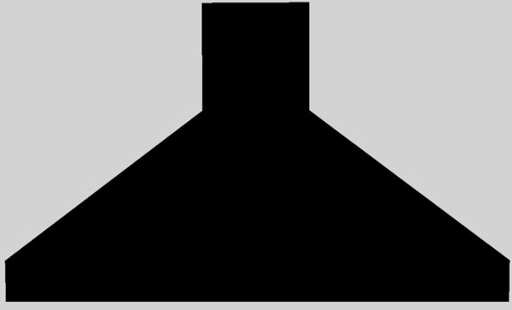 Vent-A-Hood® 48" Euro-Style Wall Mounted Range Hood-Black