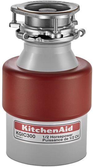 KitchenAid® 0.5 HP Continuous Feed Stainless Steel Food Waste Disposer