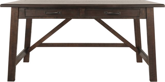 Signature Design by Ashley® Baldridge Rustic Brown Home Office Large Leg Desk-2