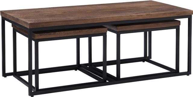 Powell® Ellery 3-Piece Brown/Black Living Room Table Set-2