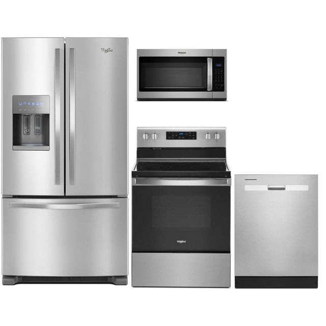 Whirlpool 4 Piece Kitchen Package - Stainless Steel | Orville's Home ...