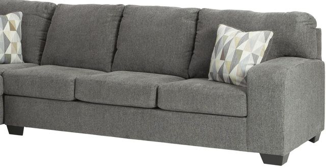 Benchcraft® Dalhart 2-Piece Charcoal Right-Arm Facing Sectional with Chaise-2