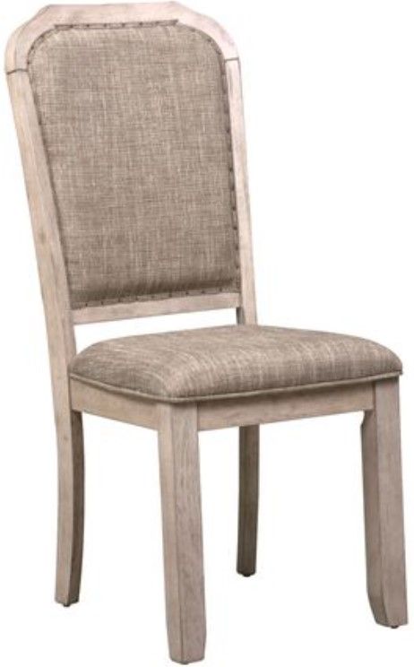 Liberty Willowrun Rustic white Upholstered Side Chair 0