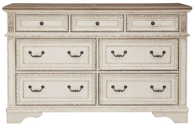 Signature Design by Ashley® Realyn Antiqued Two Tone Dresser 1