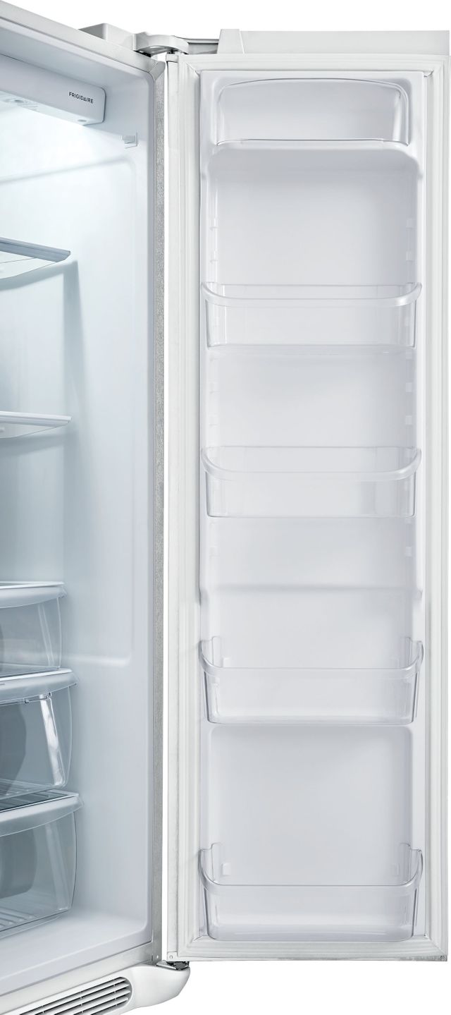 Frigidaire® 25.5 Cu. Ft. Pearl White Standard Depth Side by Side Refrigerator 5