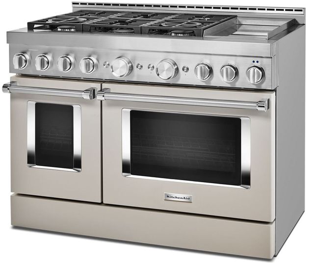 KitchenAid® 48" Stainless Steel Commercial Style Freestanding Gas Range 27