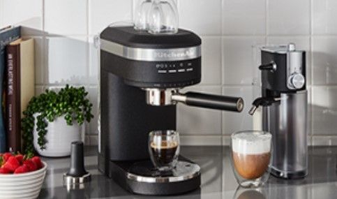 KitchenAid® Black Matte Semi-Automatic Espresso Machine 5
