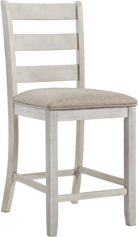 Signature Design by Ashley® Skempton White/Light Brown Counter Height Stool