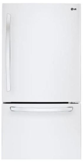 Réfrigérateur à congélateur inférieur de 30 po LG® de 22,1 pi³ - Blanc