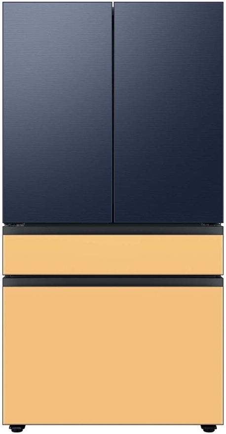Samsung Bespoke 36" Sunrise Yellow Glass French Door Refrigerator Bottom Panel 10