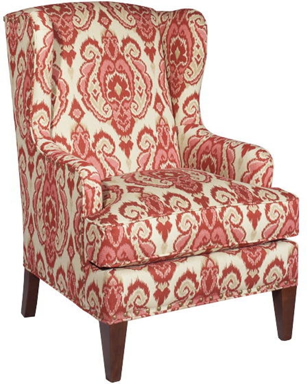 red and cream accent chairs