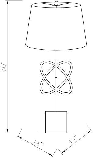 Surya Bellamy Gold/ Marble Table Lamp-2