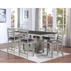 Steve Silver Co. Hyland Counter Table and 6 Counter Stools