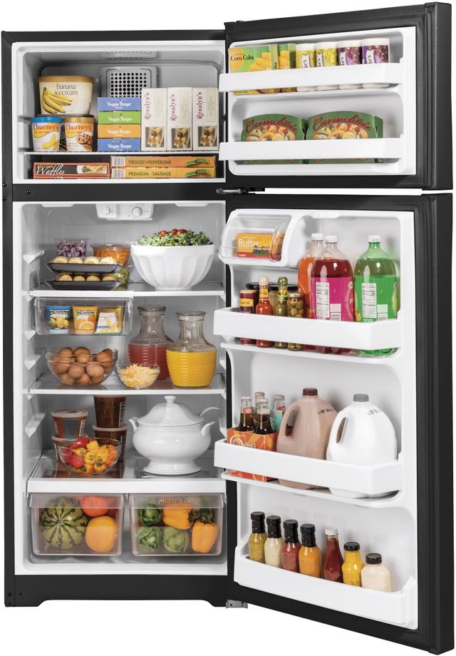GE® 17.5 Cu. Ft. Black Top Freezer Refrigerator-2