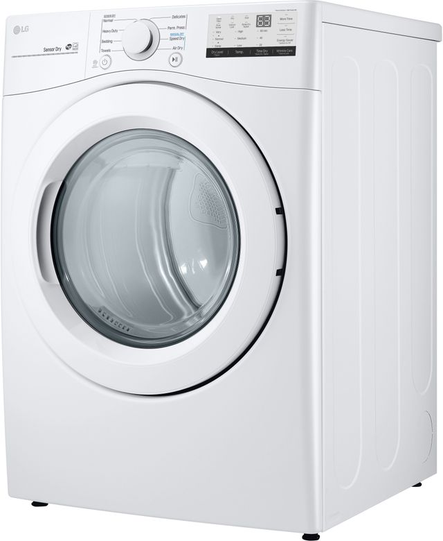 LG White Front Load Laundry Pair 27