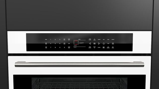 Fulgor® Milano 700 Series 30" White Glass Double Electric Wall Oven-1