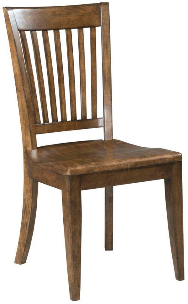 Kincaid Furniture The Nook Hewned Maple Wood Seat Side Chair