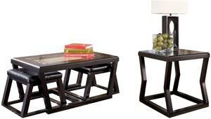 Signature Design by Ashley® Kelton 2-Piece Espresso Living Room Table Set