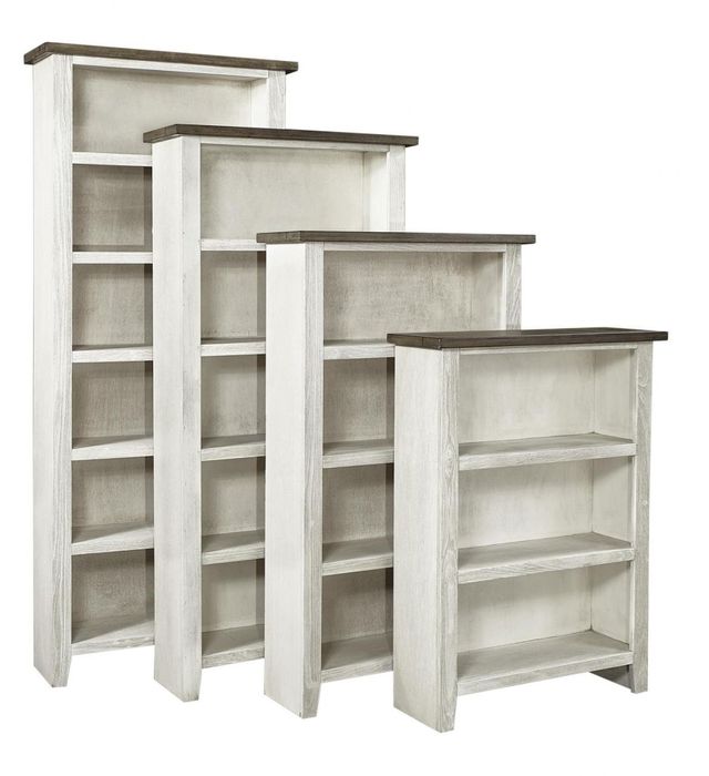 Aspenhome® Eastport Drifted White 48" Bookcase with 2 fixed shelves