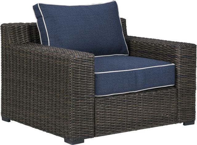 Signature Design by Ashley® Grasson Lane Brown/Blue Lounge Chair with Cushion 0