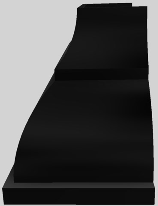 Vent-A-Hood® Designer Series 48" Black Wall Mounted Range Hood-3